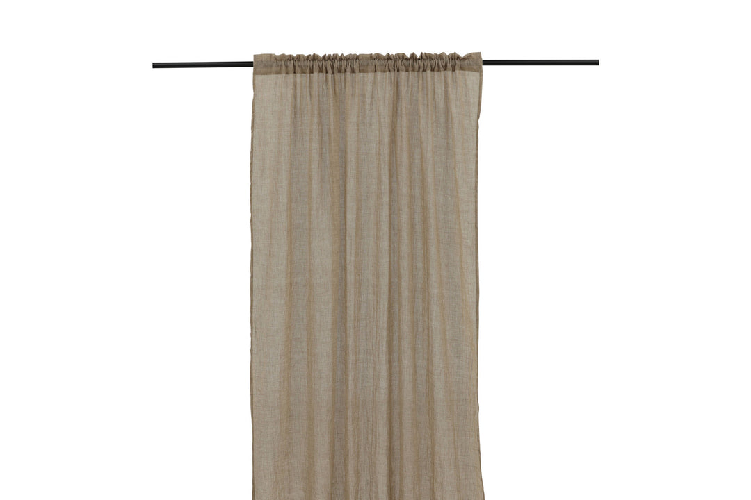 Venture Home Elena Curtain Polyster/cotton - Brown / - 240*135