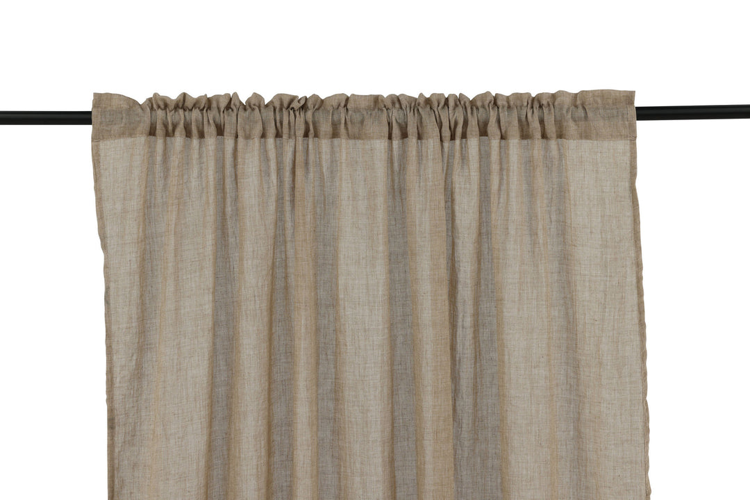 Venture Home Elena Curtain Polyster/cotton - Brown / - 240*135