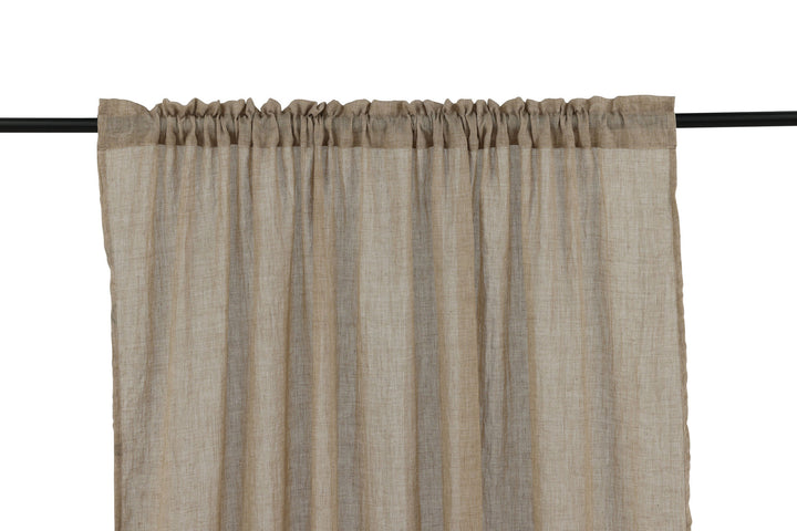 Venture Home Elena Curtain Polyster/cotton - Brown / - 240*135