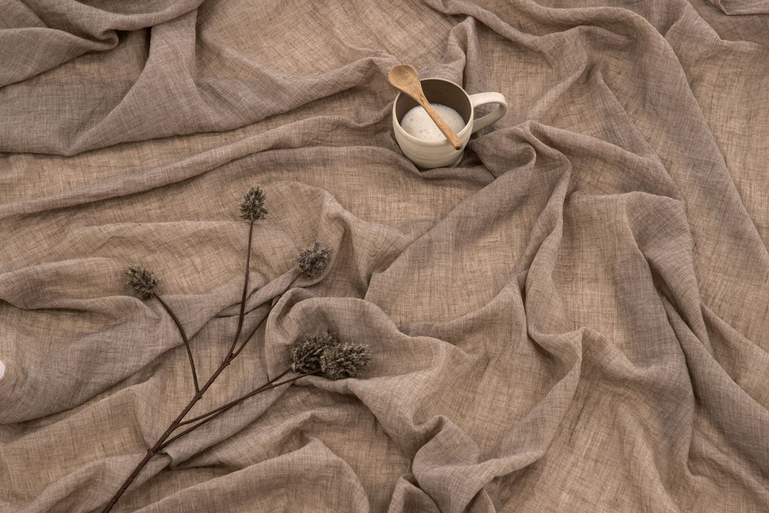 Venture Home Elena Curtain Polyster/cotton - Brown / - 240*135