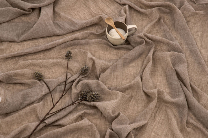 Venture Home Elena Curtain Polyster/cotton - Brown / - 240*135