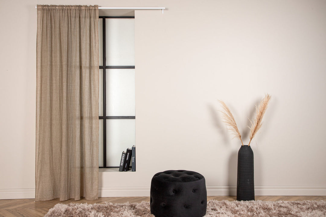 Venture Home Elena Curtain Polyster/cotton - Brown / - 240*135