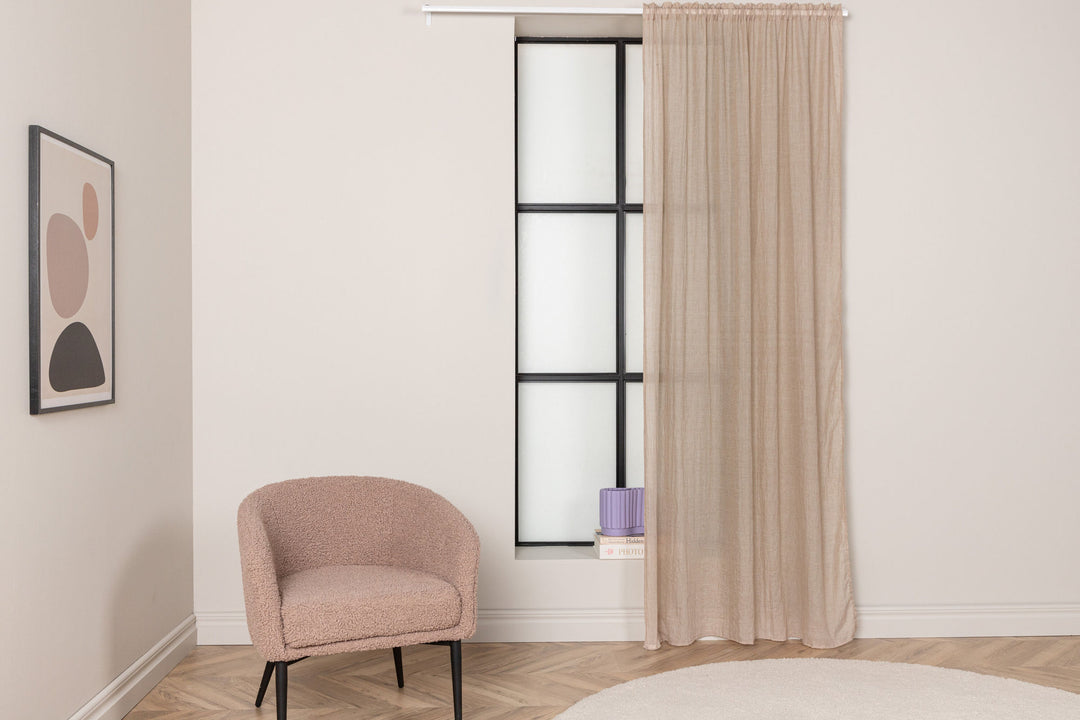 Venture Home Elena Curtain Polyster/cotton - Beige / - 240*135