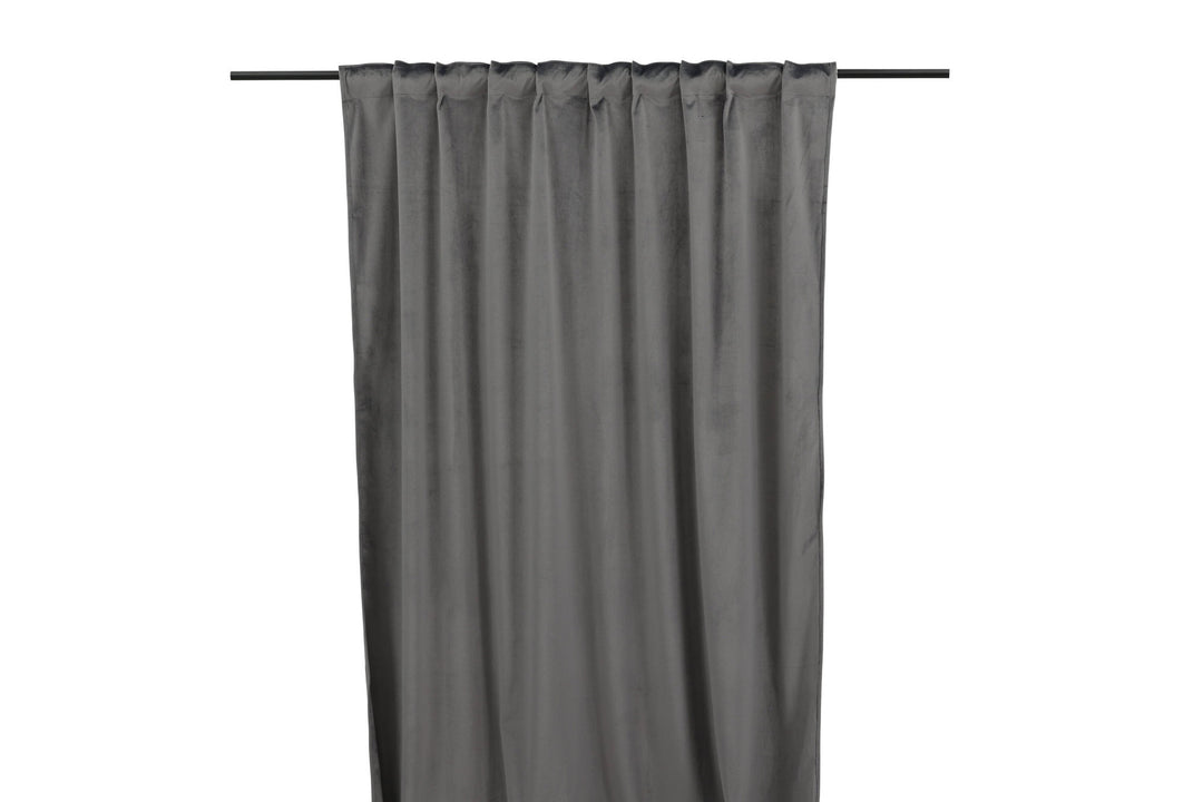 Venture Home Mary Curtain Polyester/velvet - Grey / - 250*135