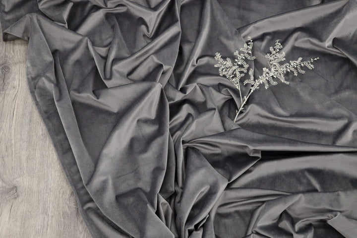 Venture Home Mary Curtain Polyester/velvet - Grey / - 250*135