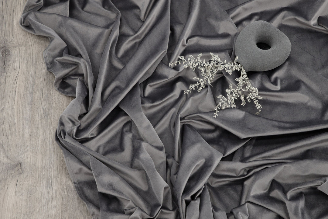 Venture Home Mary Curtain Polyester/velvet - Grey / - 250*135