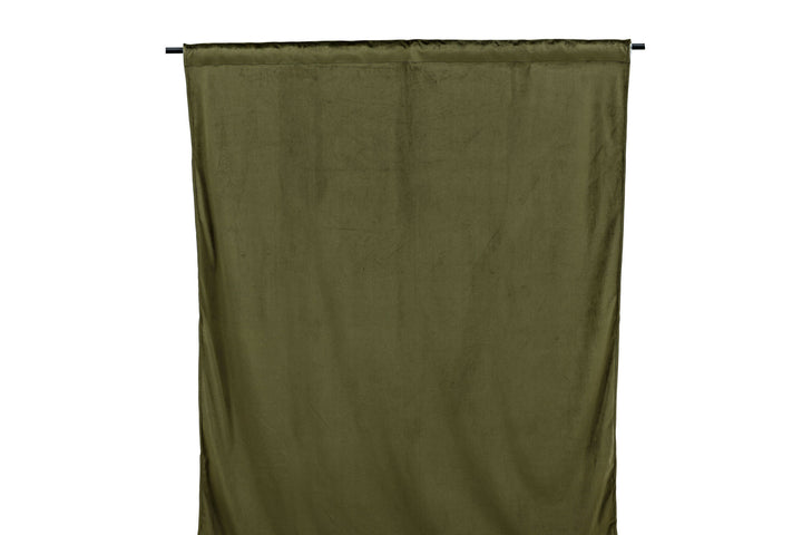 Venture Home Mary Curtain Polyester/velvet - Green / - 250*135