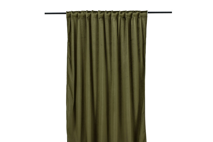 Venture Home Mary Curtain Polyester/velvet - Green / - 250*135
