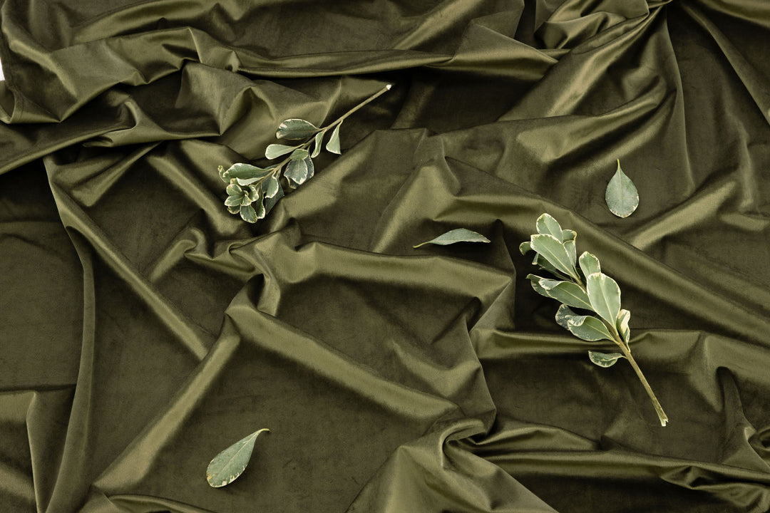 Venture Home Mary Curtain Polyester/velvet - Green / - 250*135