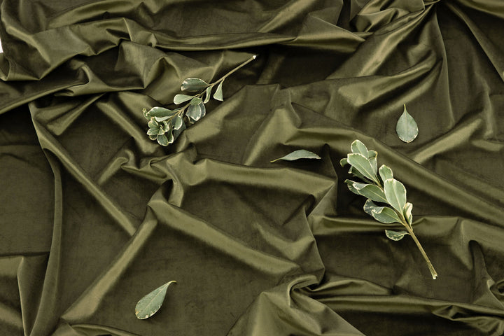 Venture Home Mary Curtain Polyester/velvet - Green / - 250*135