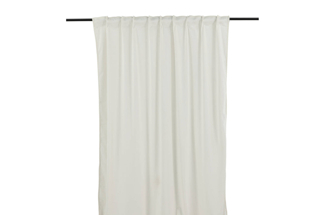 Venture Home Mary Curtain Polyester/velvet - White / - 250*135