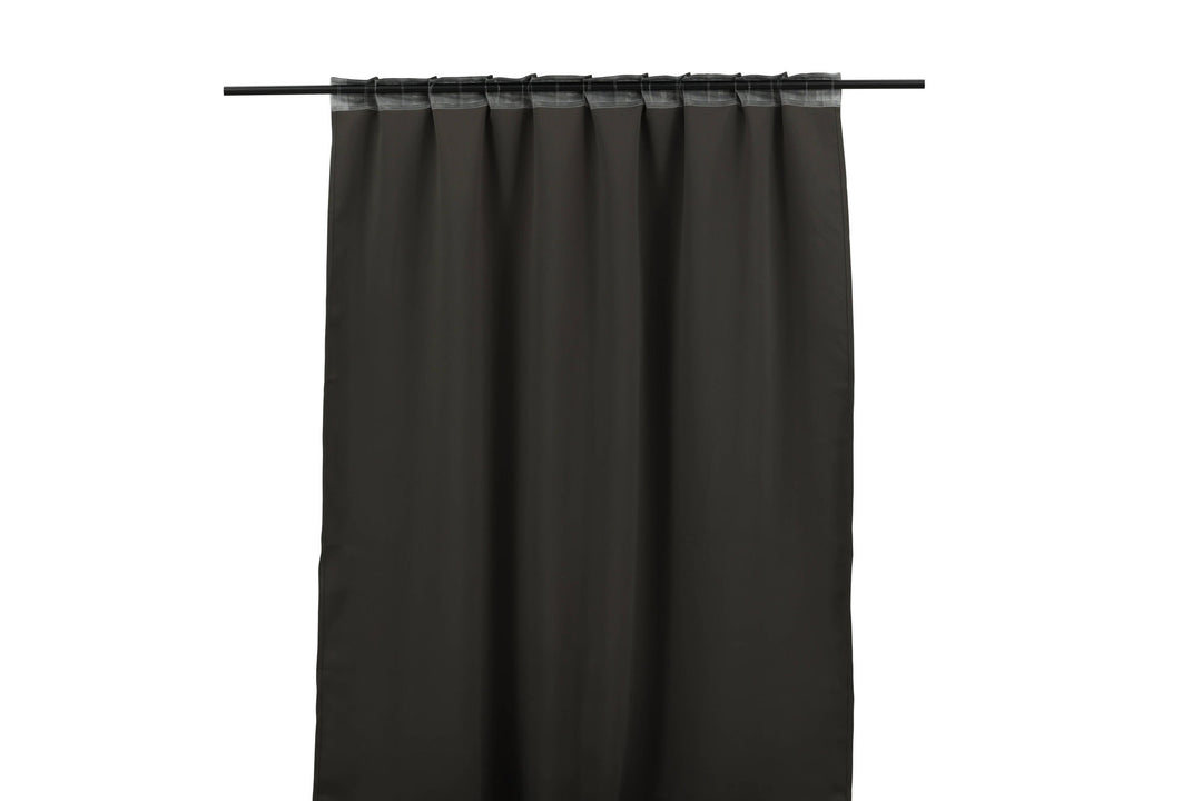 Venture Home Evelyn Curtain Polyester blackout - Dark grey - 135*290 - Multi tape