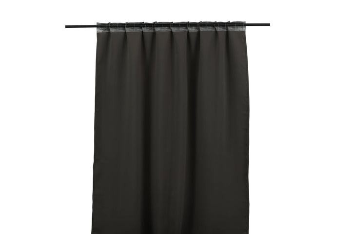 Venture Home Evelyn Curtain Polyester blackout - Dark grey - 135*290 - Multi tape