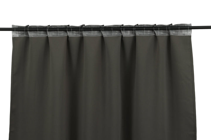 Venture Home Evelyn Curtain Polyester blackout - Dark grey - 135*290 - Multi tape