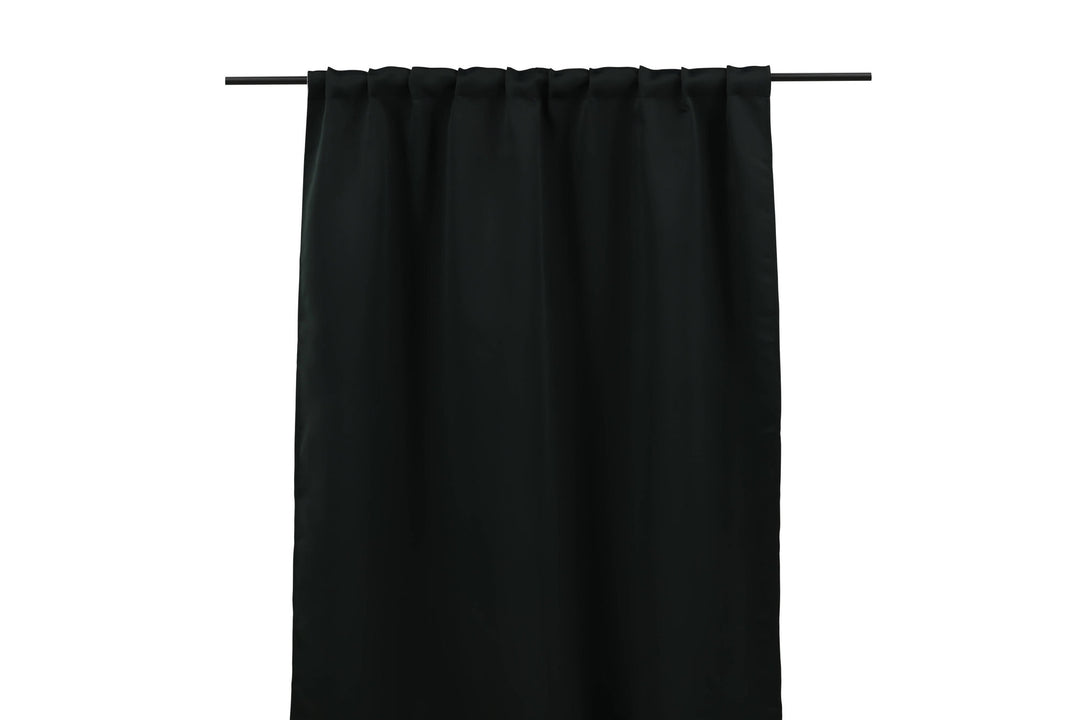 Venture Home Evelyn Curtain Polyester blackout - Black - 135*290 - Multi tape