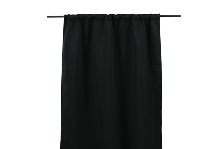 Venture Home Evelyn Curtain Polyester blackout - Black - 135*290 - Multi tape