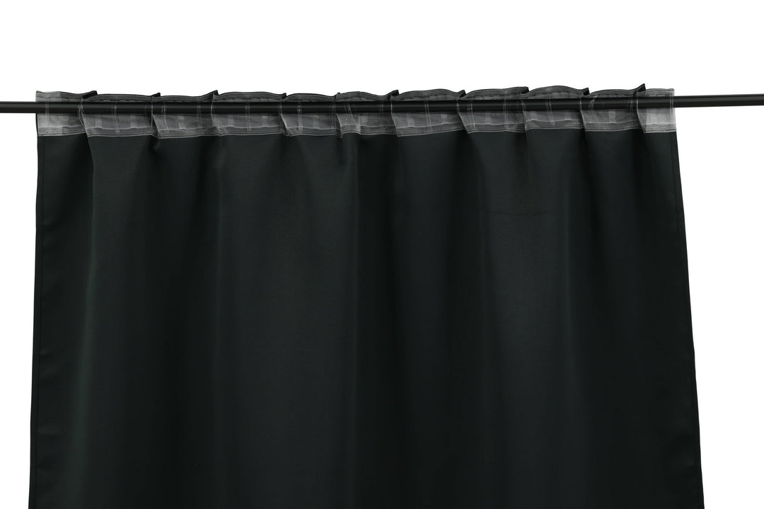 Venture Home Evelyn Curtain Polyester blackout - Black - 135*290 - Multi tape