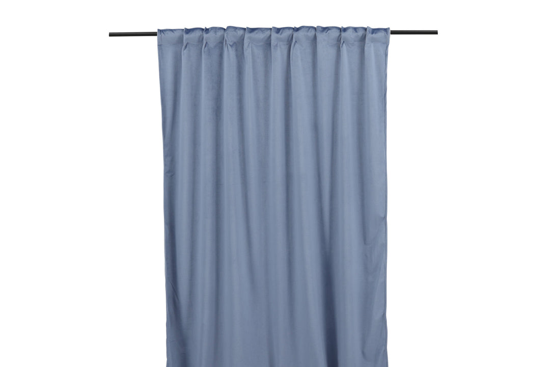 Venture Home Mary Curtain Polyester/velvet - Blue / - 250*135