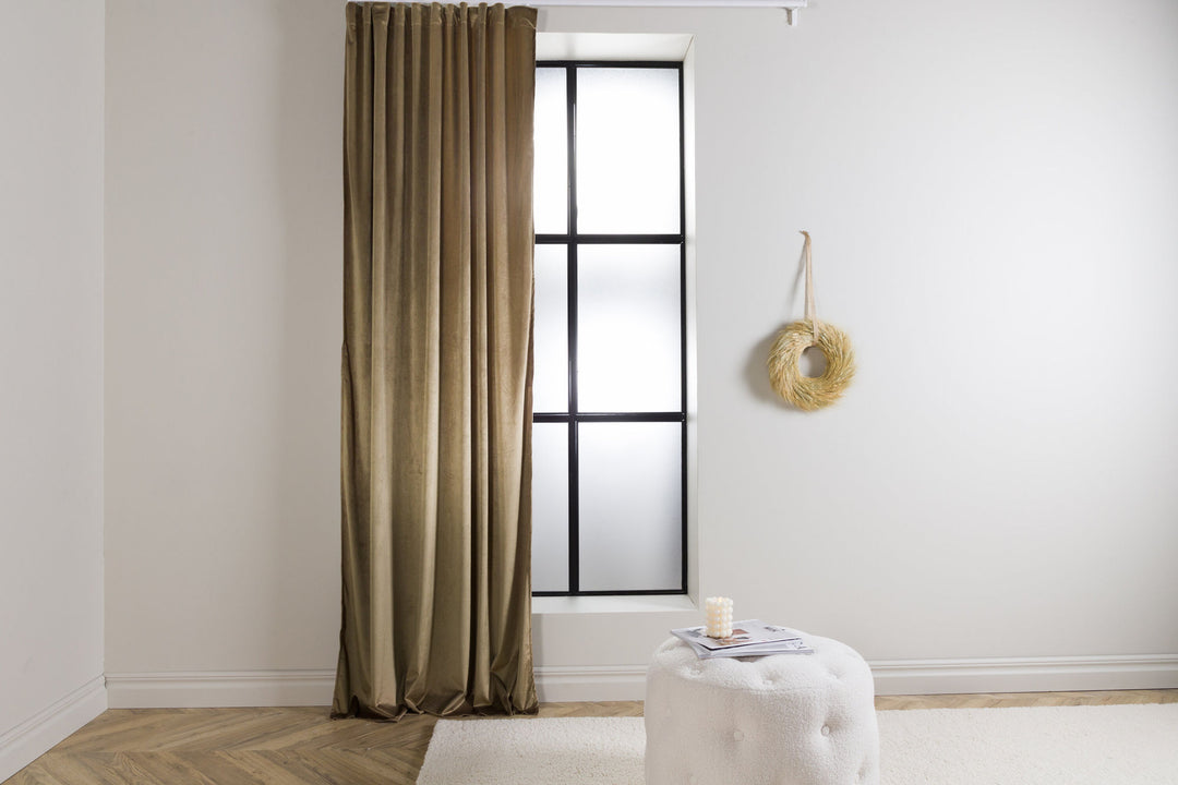 Venture Home Mary Curtain Polyester/velvet - Brown / - 250*135