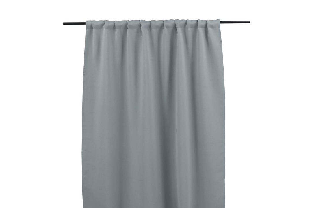 Venture Home Evelyn Curtain Polyester blackout - Light grey - 135*290 - Multi tape