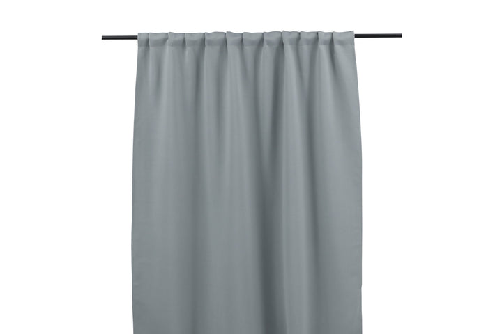 Venture Home Evelyn Curtain Polyester blackout - Light grey - 135*290 - Multi tape
