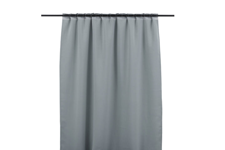 Venture Home Evelyn Curtain Polyester blackout - Light grey - 135*290 - Multi tape