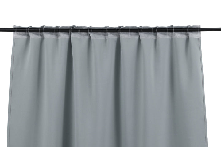 Venture Home Evelyn Curtain Polyester blackout - Light grey - 135*290 - Multi tape