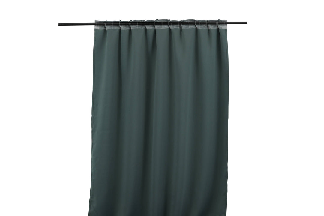 Venture Home Evelyn Curtain Polyester blackout - Blue/green - 135*290 - Multi tape