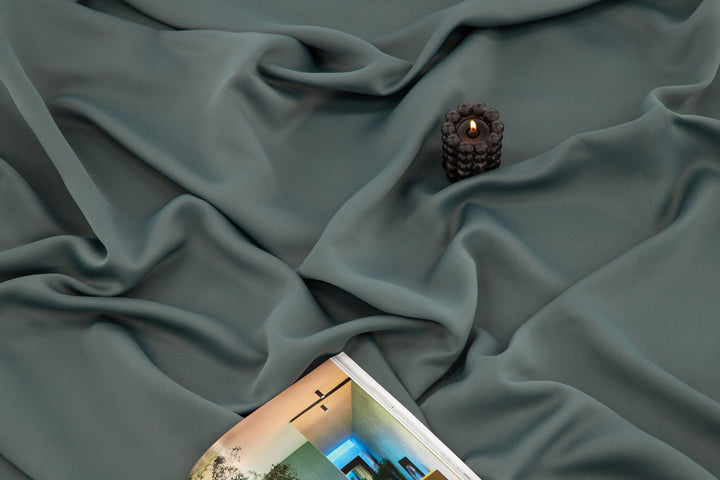 Venture Home Evelyn Curtain Polyester blackout - Blue/green - 135*290 - Multi tape