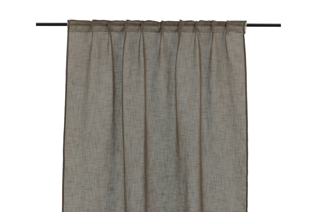 Venture Home Kaya Curtain Polyester/fake linen - Brown - 140*290 - Multi band
