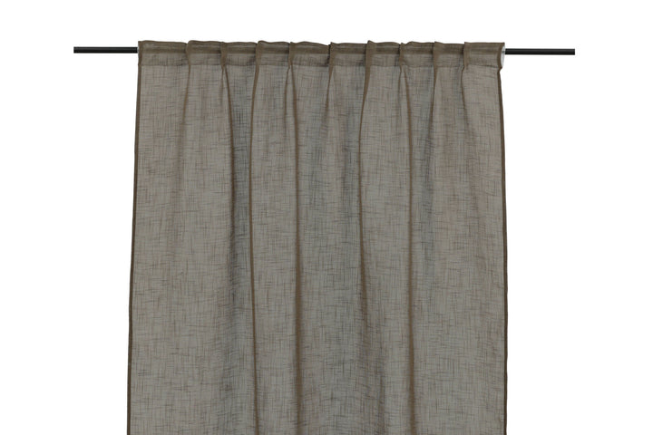 Venture Home Kaya Curtain Polyester/fake linen - Brown - 140*290 - Multi band