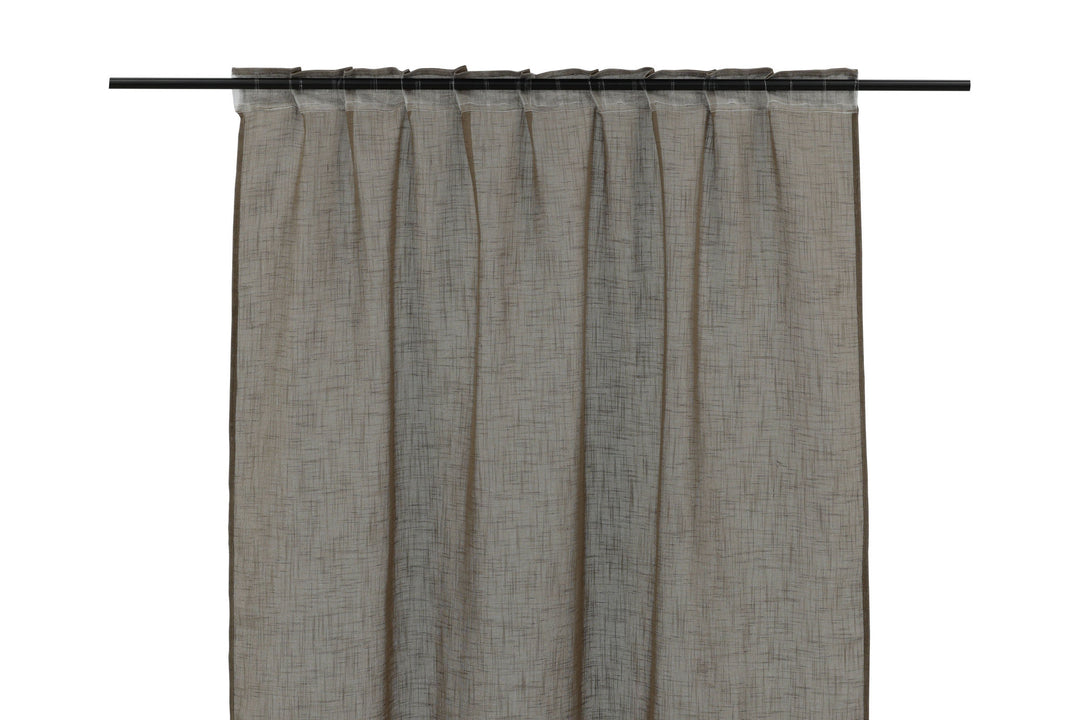 Venture Home Kaya Curtain Polyester/fake linen - Brown - 140*290 - Multi band