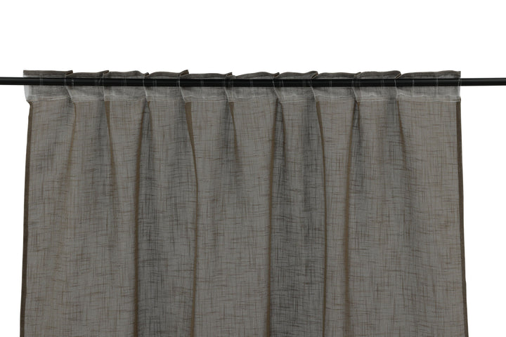 Venture Home Kaya Curtain Polyester/fake linen - Brown - 140*290 - Multi band