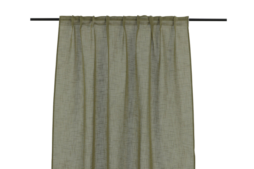 Venture Home Kaya Curtain Polyester/fake linen - Green - 140*240 - Multi band