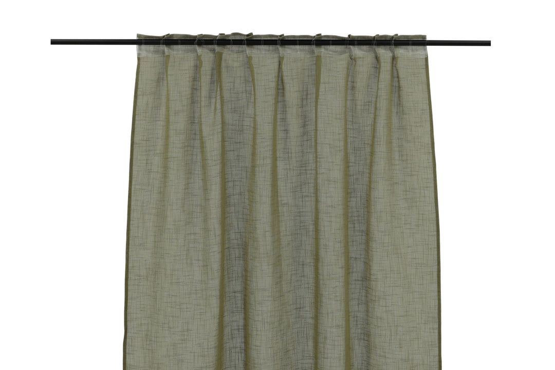 Venture Home Kaya Curtain Polyester/fake linen - Green - 140*240 - Multi band