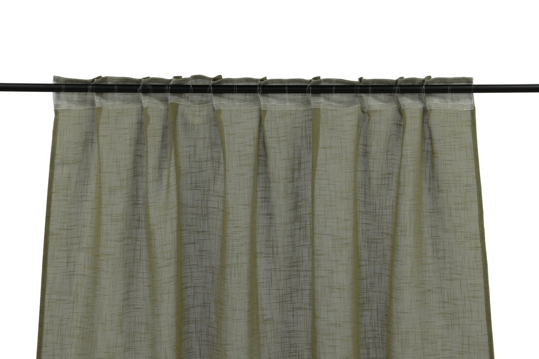 Venture Home Kaya Curtain Polyester/fake linen - Green - 140*240 - Multi band