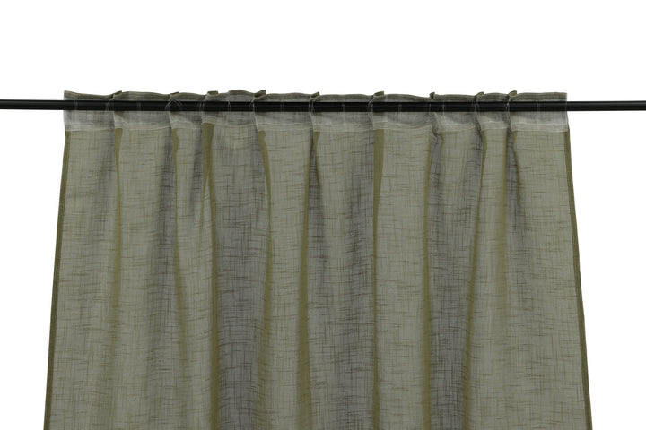 Venture Home Kaya Curtain Polyester/fake linen - Green - 140*240 - Multi band
