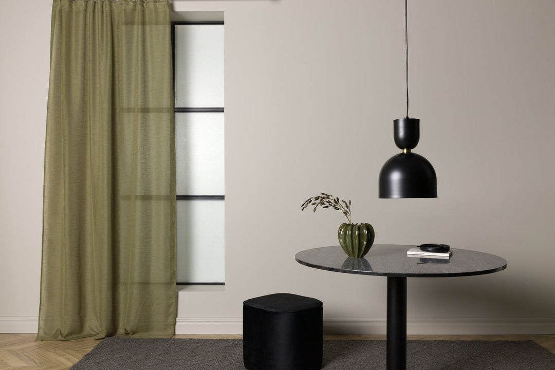 Venture Home Kaya Curtain Polyester/fake linen - Green - 140*240 - Multi band