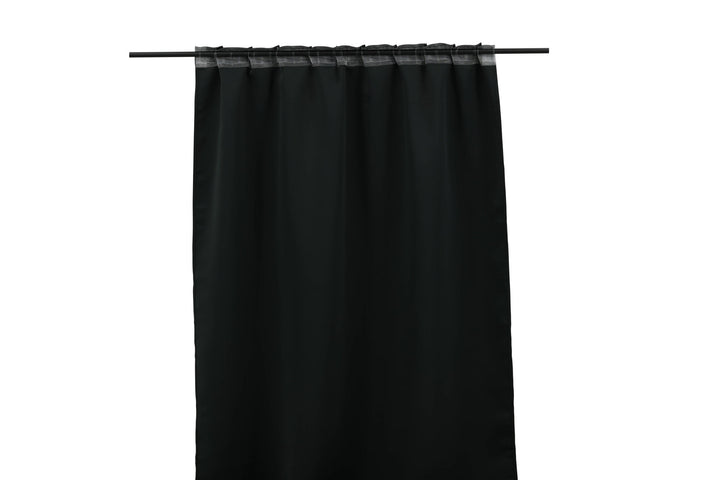 Venture Home Evelyn Curtain Polyester blackout - Black - 135*240 - Multi tape