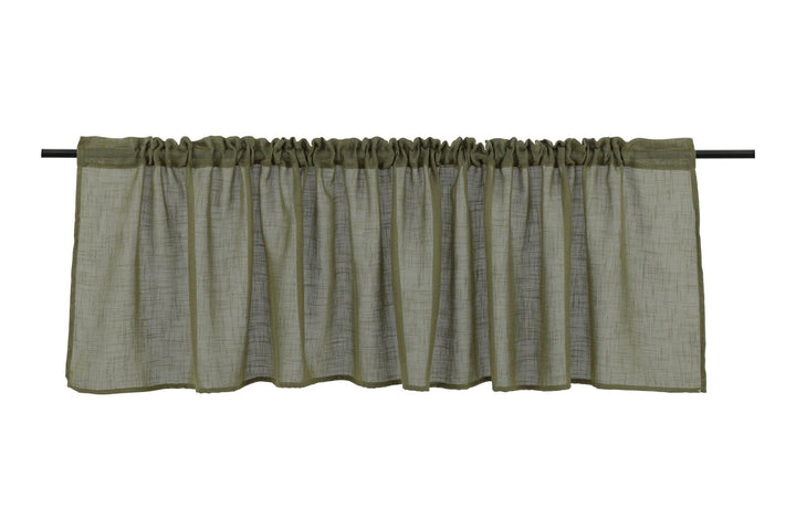 Venture Home Kaya Curtain Polyester/fake linen - Green - 55*250 - Pelmet