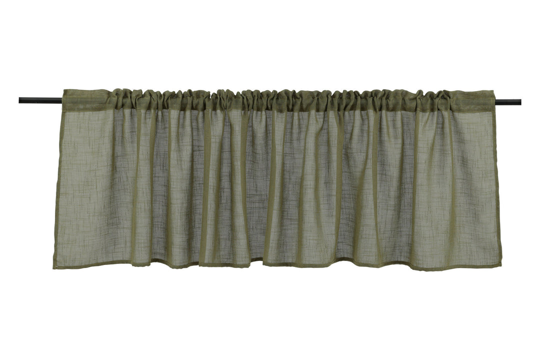 Venture Home Kaya Curtain Polyester/fake linen - Green - 55*250 - Pelmet