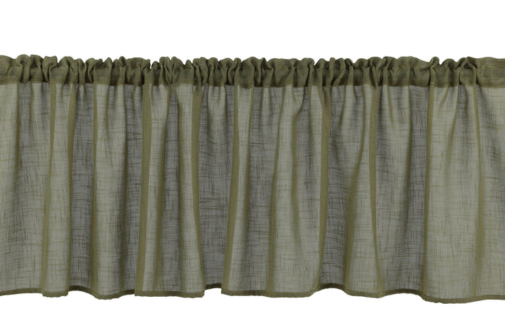 Venture Home Kaya Curtain Polyester/fake linen - Green - 55*250 - Pelmet
