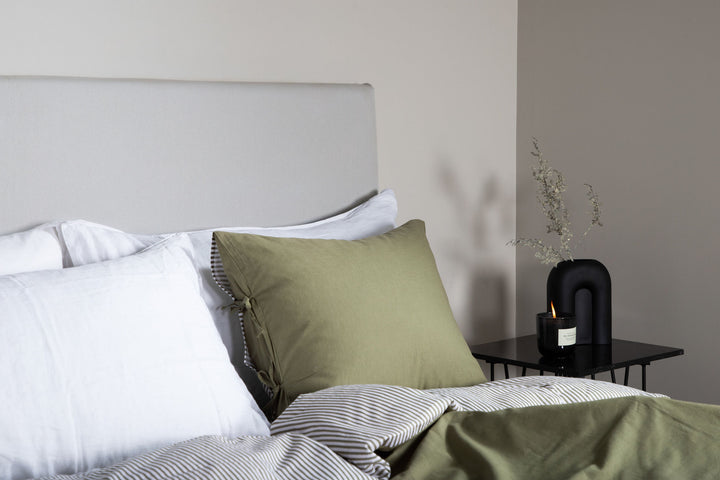 Venture Home Saga Headboard cover Cotton/overlock - Grey - 180*140