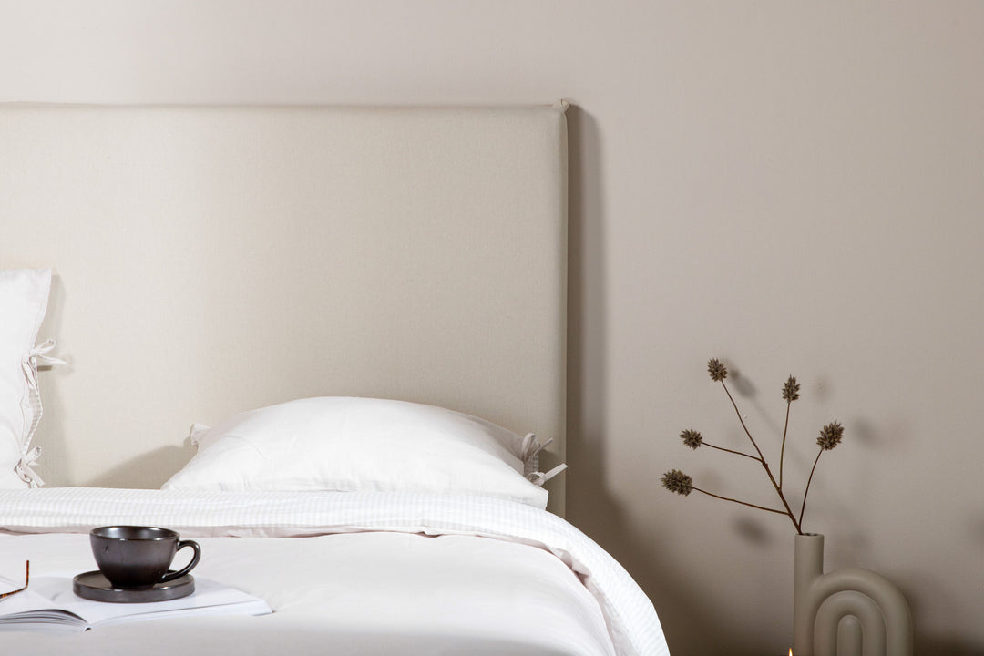 Venture Home Saga Sengegavlsbetræk Bomuld/overlock - Beige - 180*140