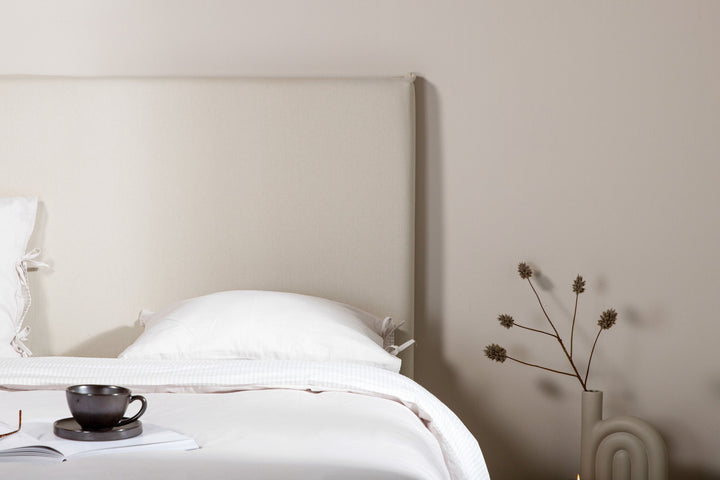 Venture Home Saga Sengegavlsbetræk Bomuld/overlock - Beige - 180*140