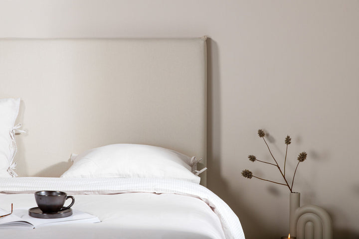 Venture Home Saga Sengegavlsbetræk Bomuld/overlock - Beige - 180*140