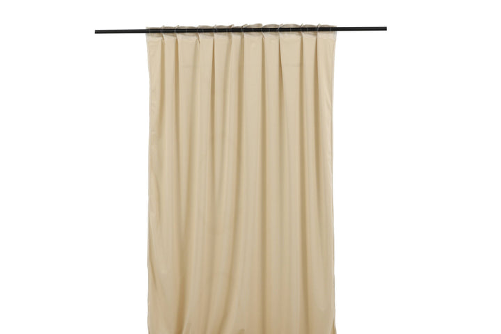 Venture Home Mary Curtain Polyester/velvet - Beige / - 250*135