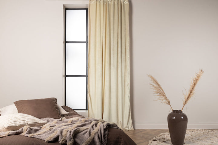 Venture Home Mary Curtain Polyester/velvet - Beige / - 250*135
