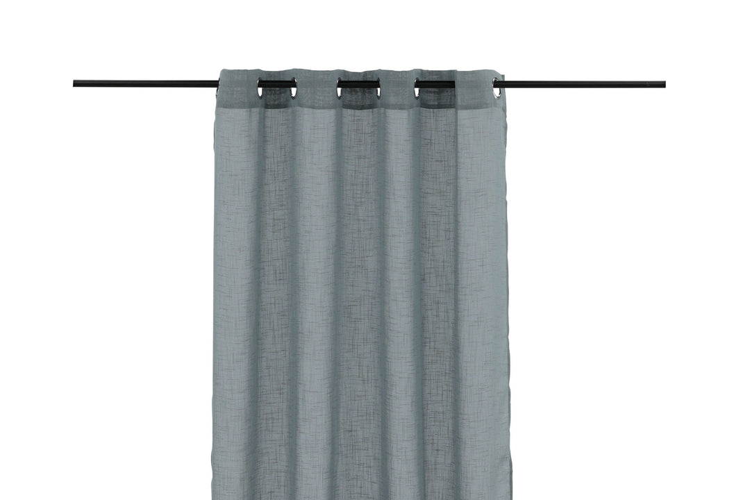 Venture Home Kaya Curtain Polyester/fake linen - Grey - 140*290 - Eyelet