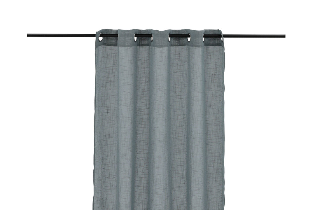 Venture Home Kaya Curtain Polyester/fake linen - Grey - 140*290 - Eyelet